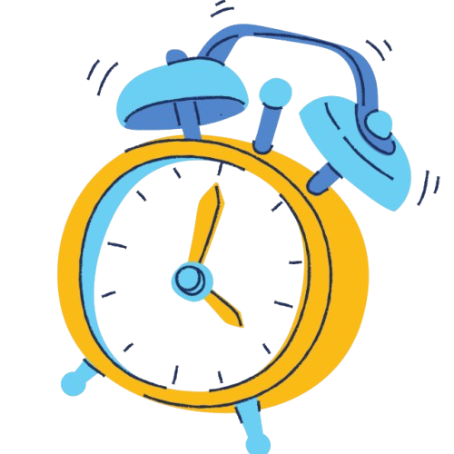 An alarm clock representing morning before-school hours